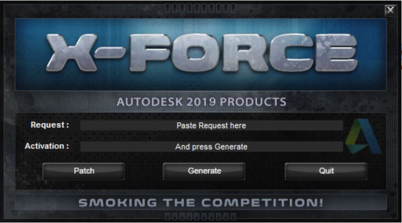 autocad 2019 keygen x force